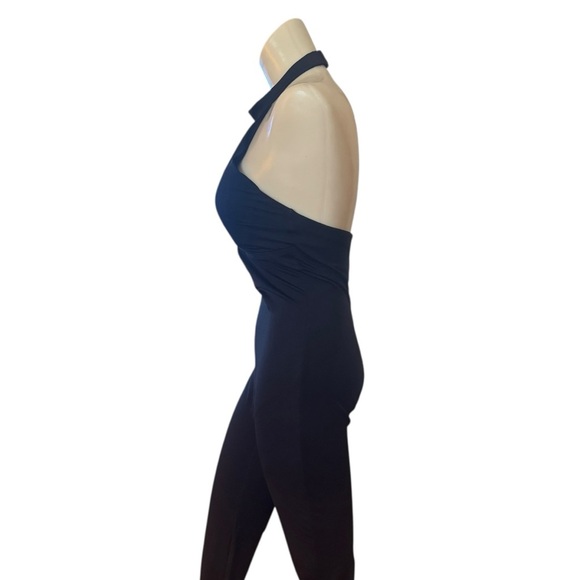 Popilush Black Halter Jumpsuit Medium - Picture 3 of 9